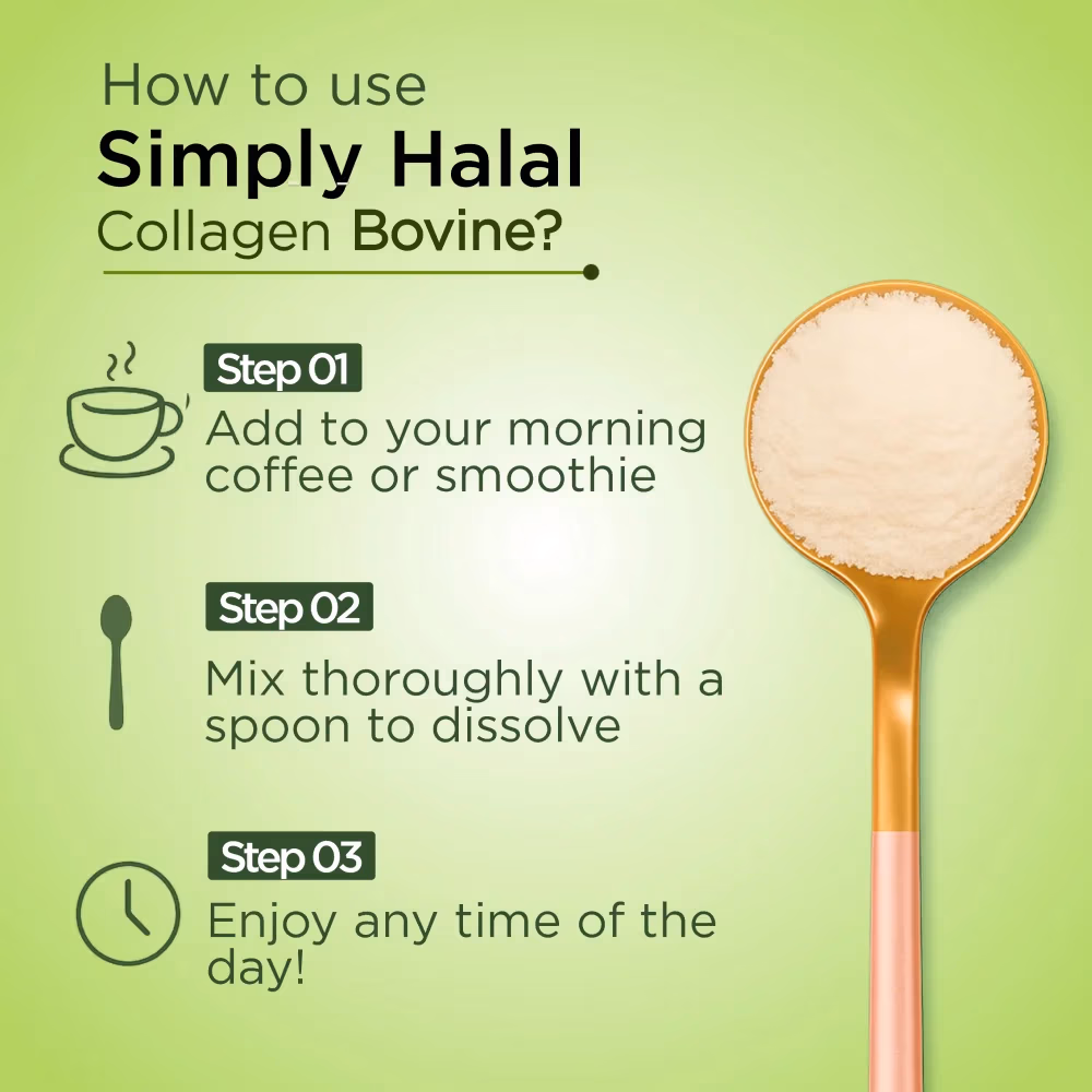 Simply Halal collagen Bovine how to use