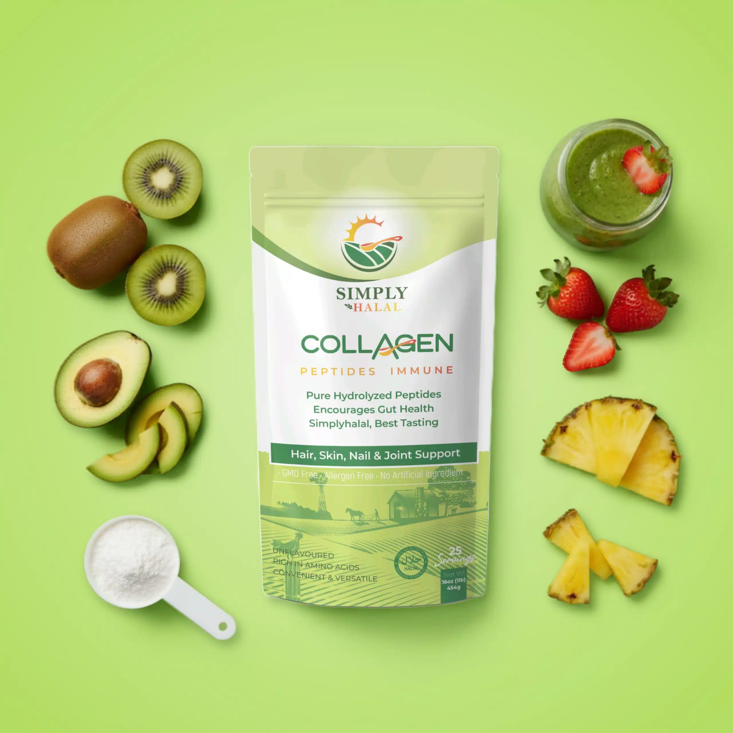 Simply Halal Collagen Bovine | Made in USA