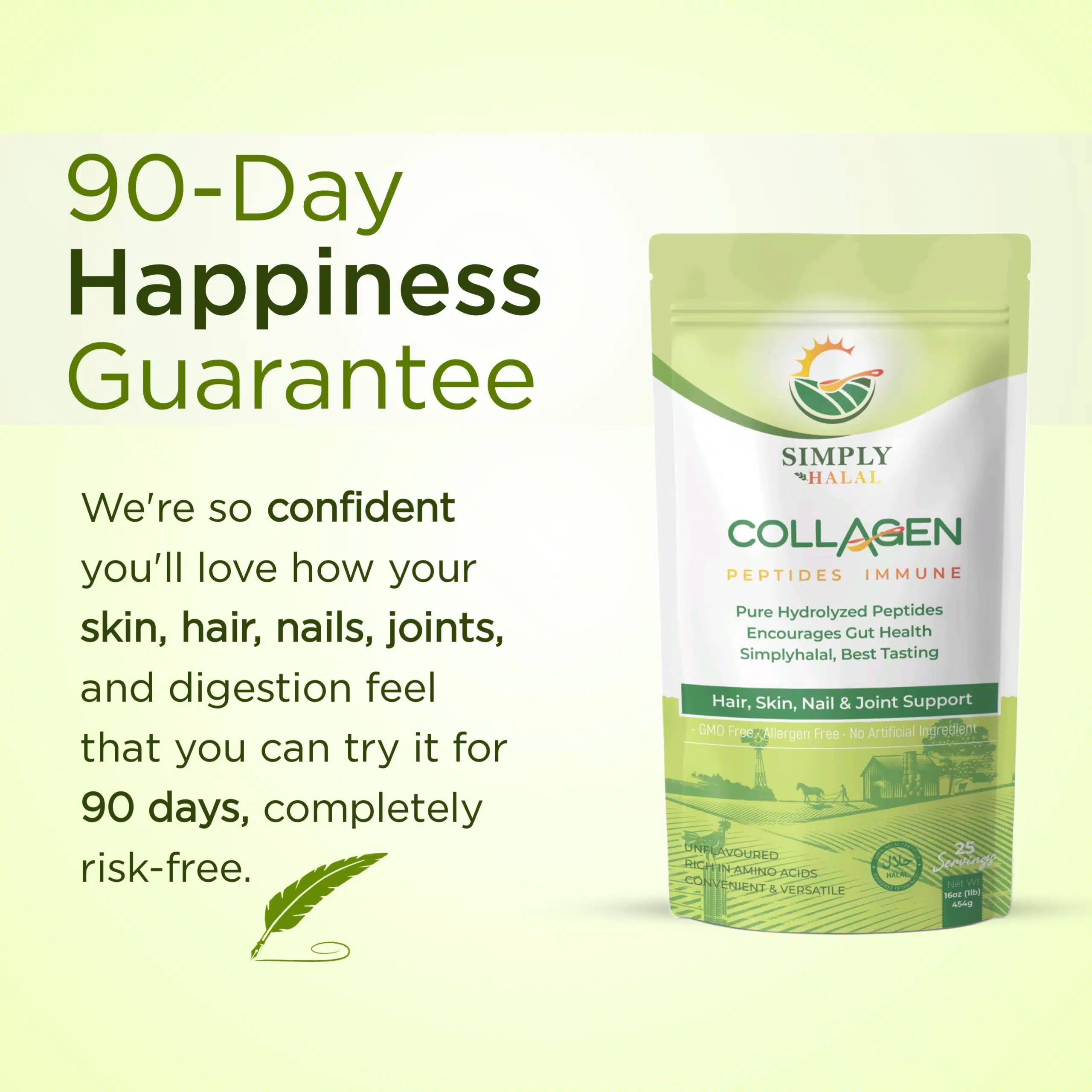 Simply Halal Collagen Bovine | Made in USA