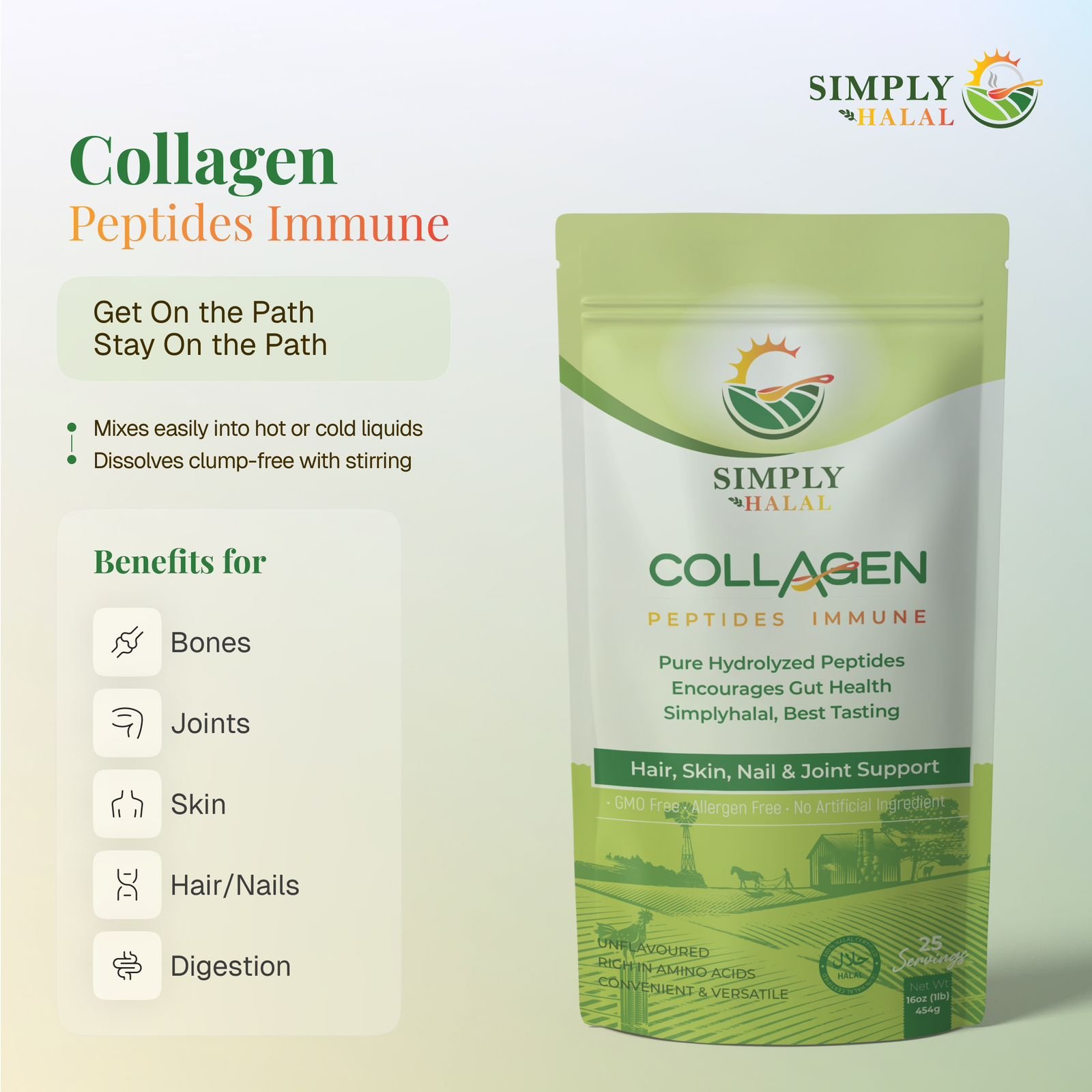 Certified Halal Collage Peptide Simply Halal