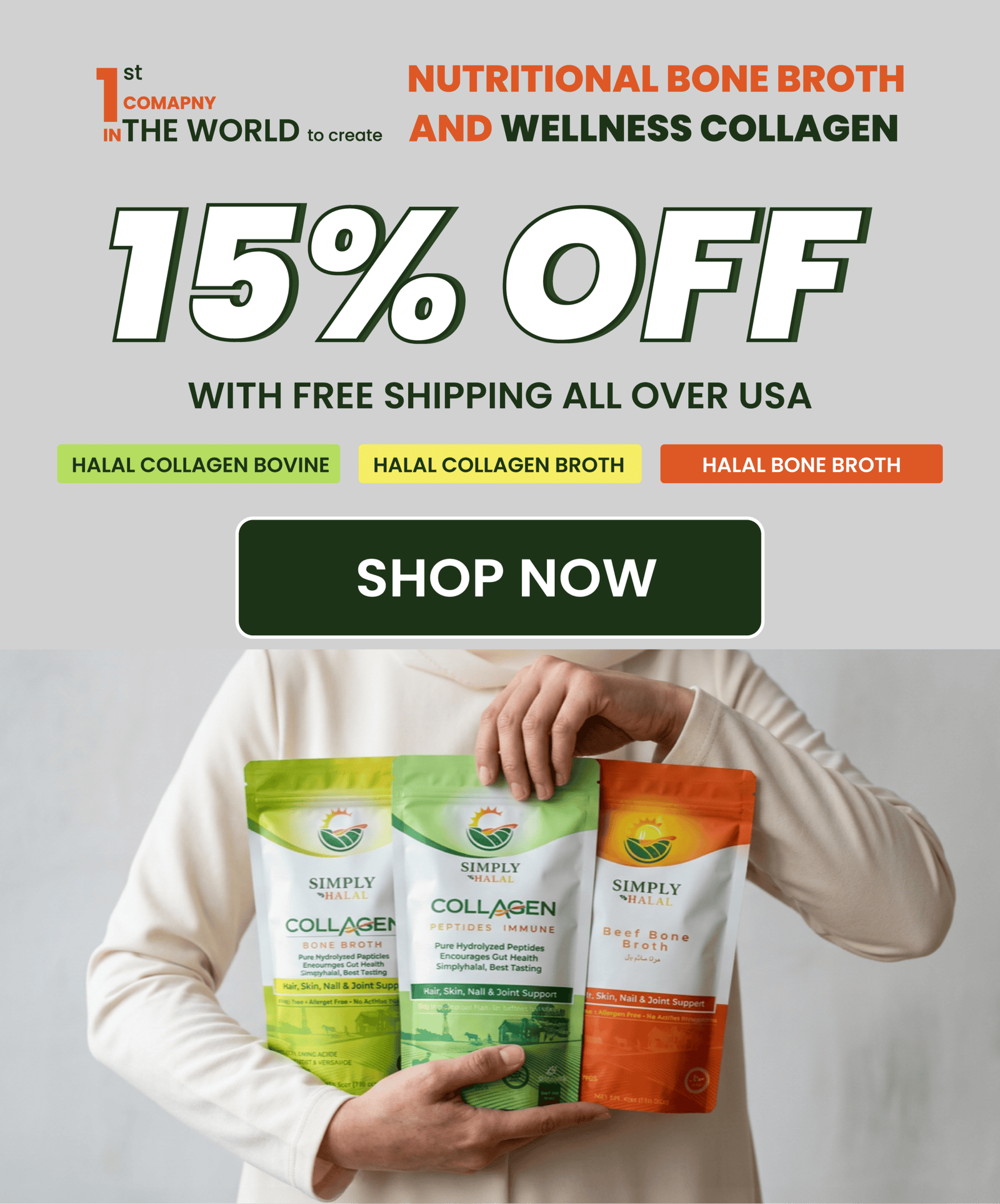 Simply Halal | Halal Collagen | Bone Broth