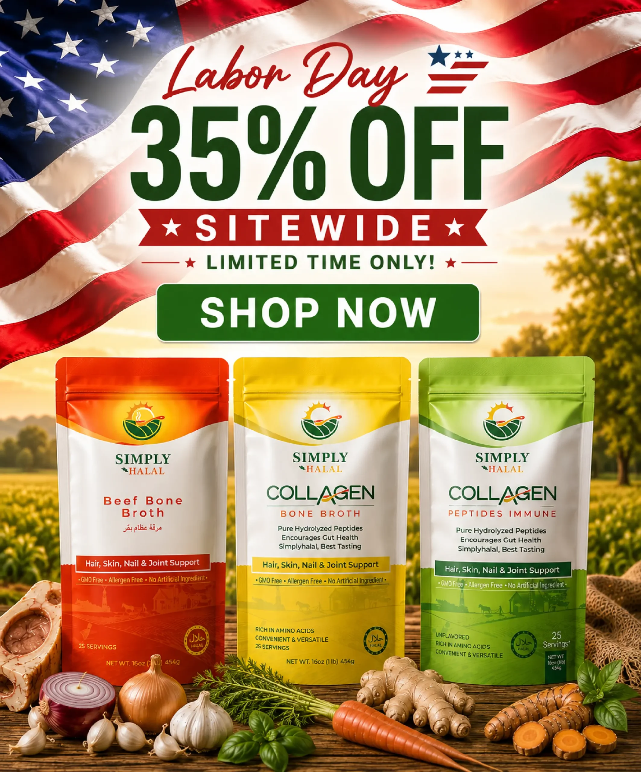 Labor Day Sale USA - Simply Halal