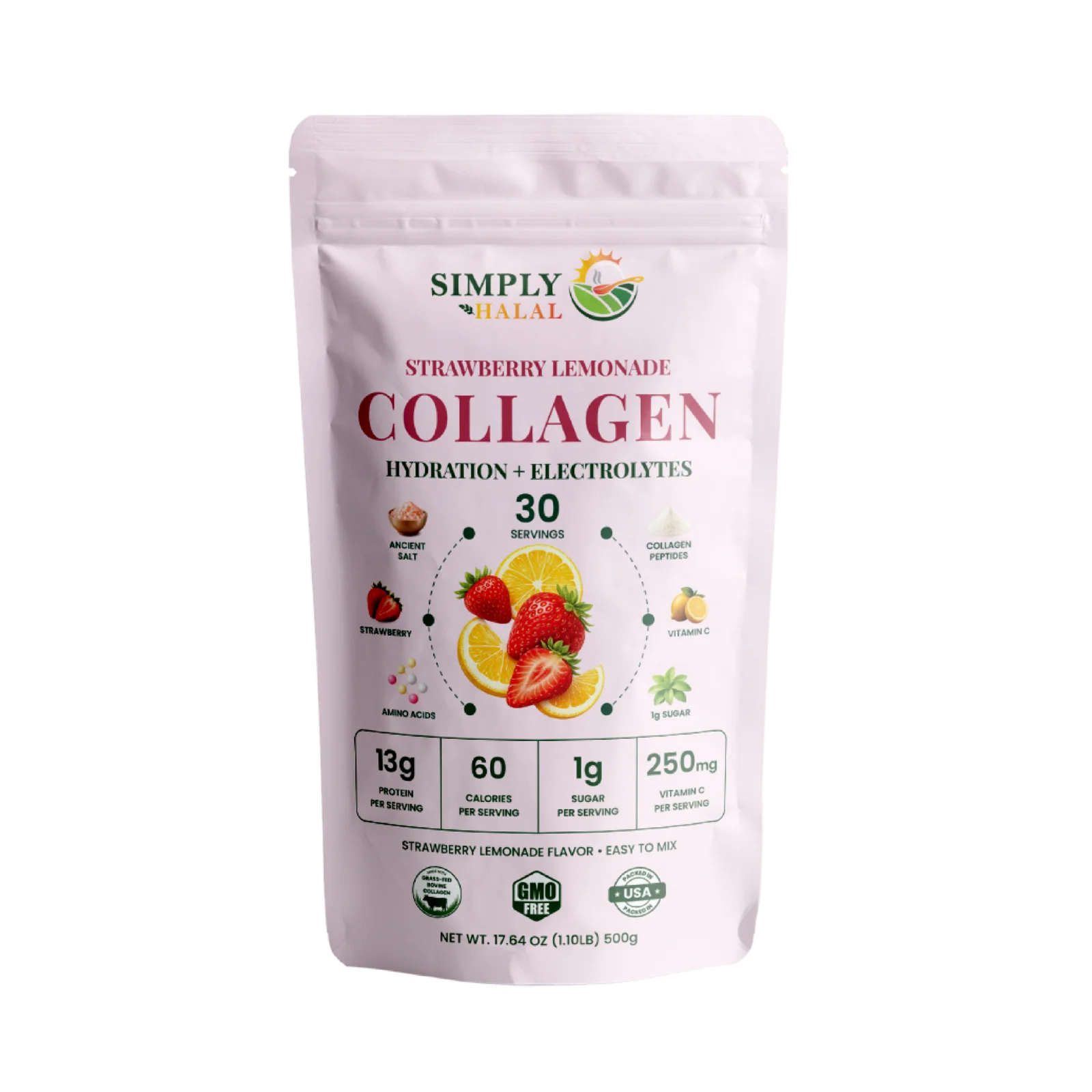 Halal Strawberry Lemonade Collagen