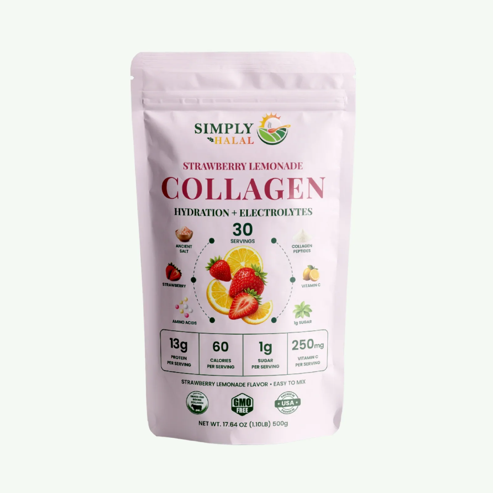 Halal Strawberry Lemonade Collagen
