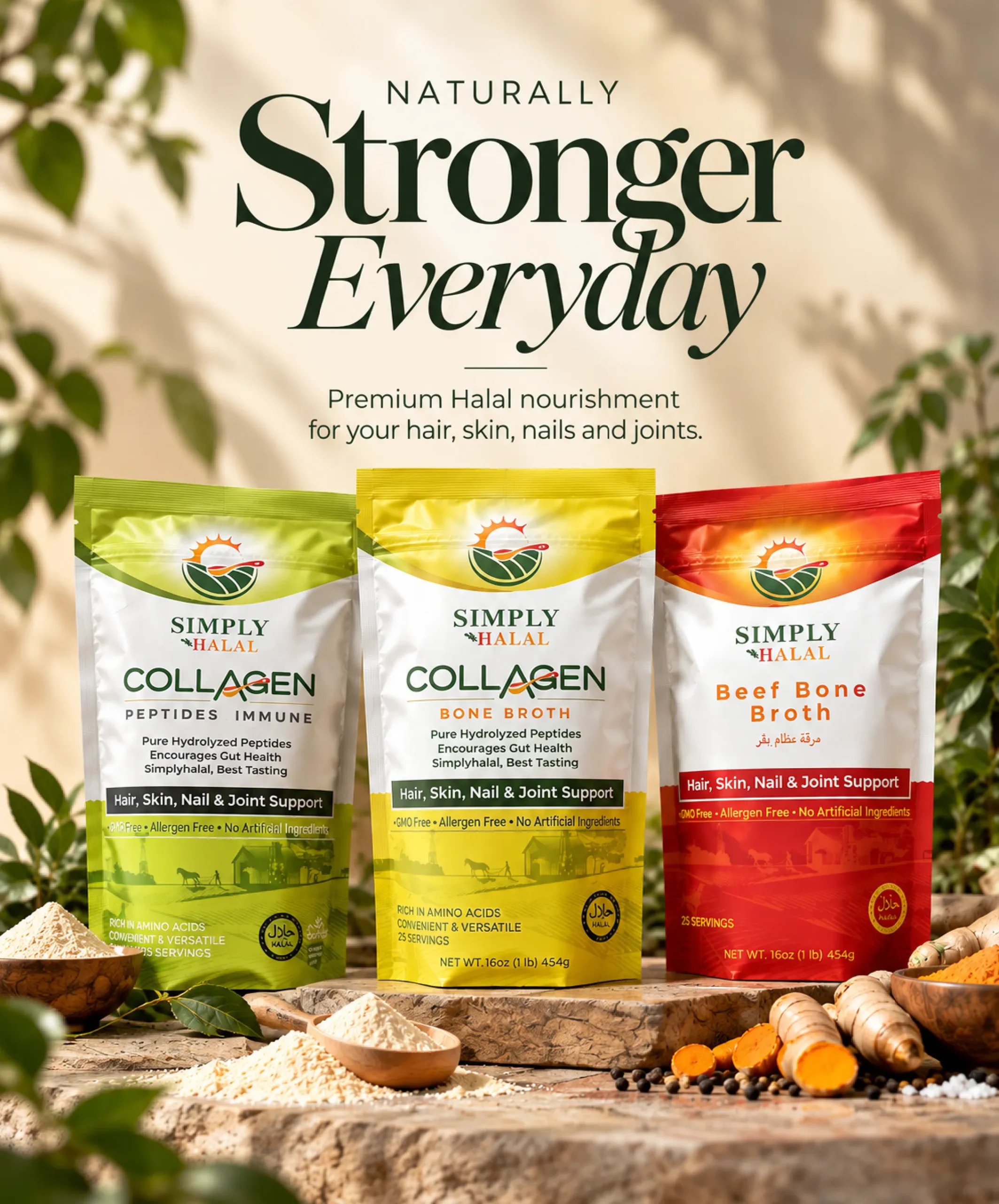 Naturally Stronger with simply halal
